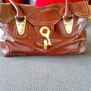 BROWN Leather  Handbag